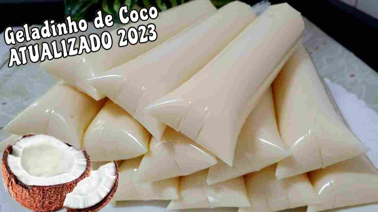 Geladinho Gourmet 2023 Sabor Coco Cremoso