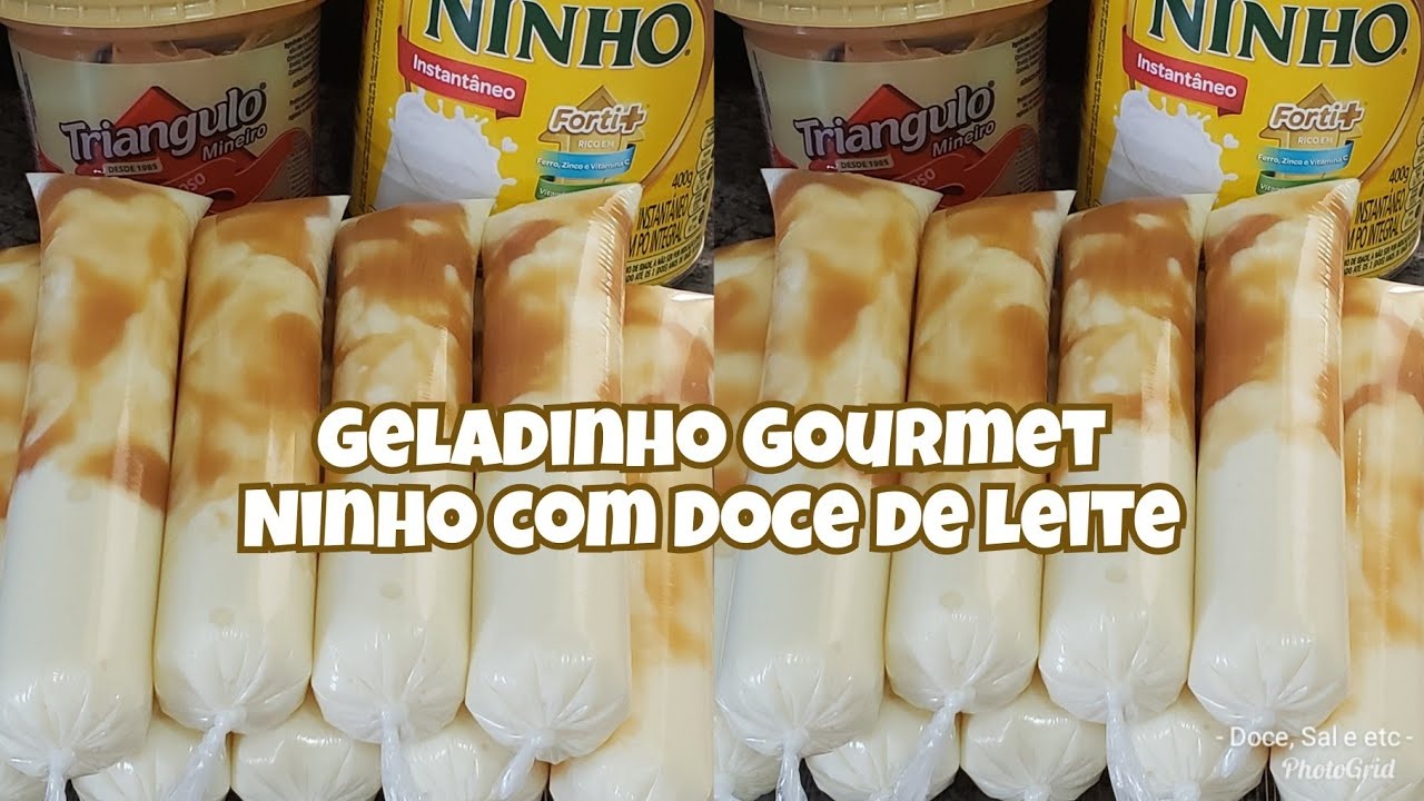 Geladinho Gourmet Ninho com Doce de Leite