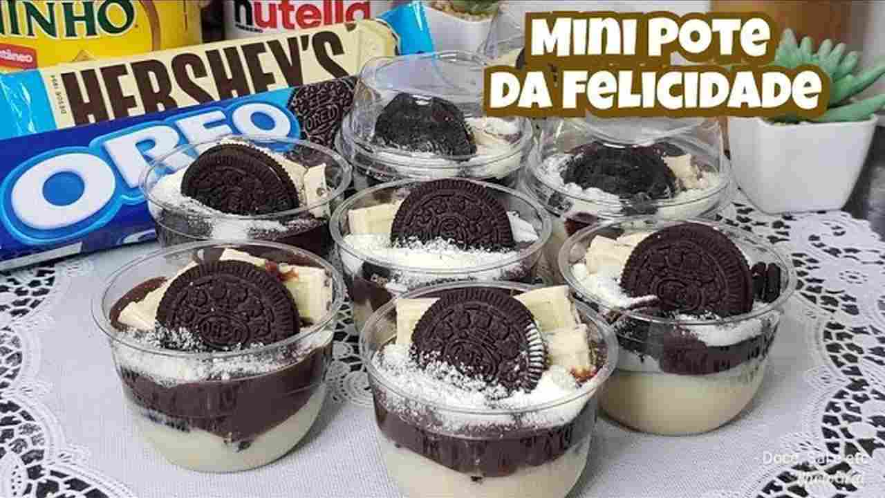 Mini Pote da Felicidade Óreo e Nutella Fature Muito
