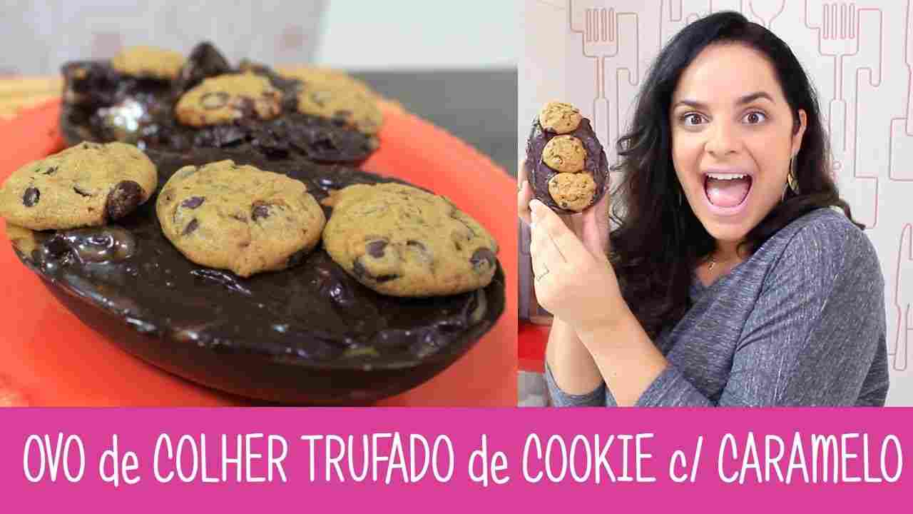 Ovo de Colher Trufado de Cookie C/ Caramelo (Vegano) - Ep. 299 - Receitas da Mussinha