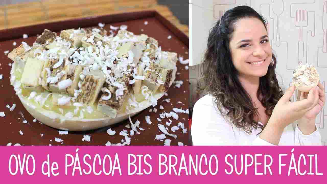 Ovo de Páscoa Bis Branco Super Fácil - - Receitas da Mussinha