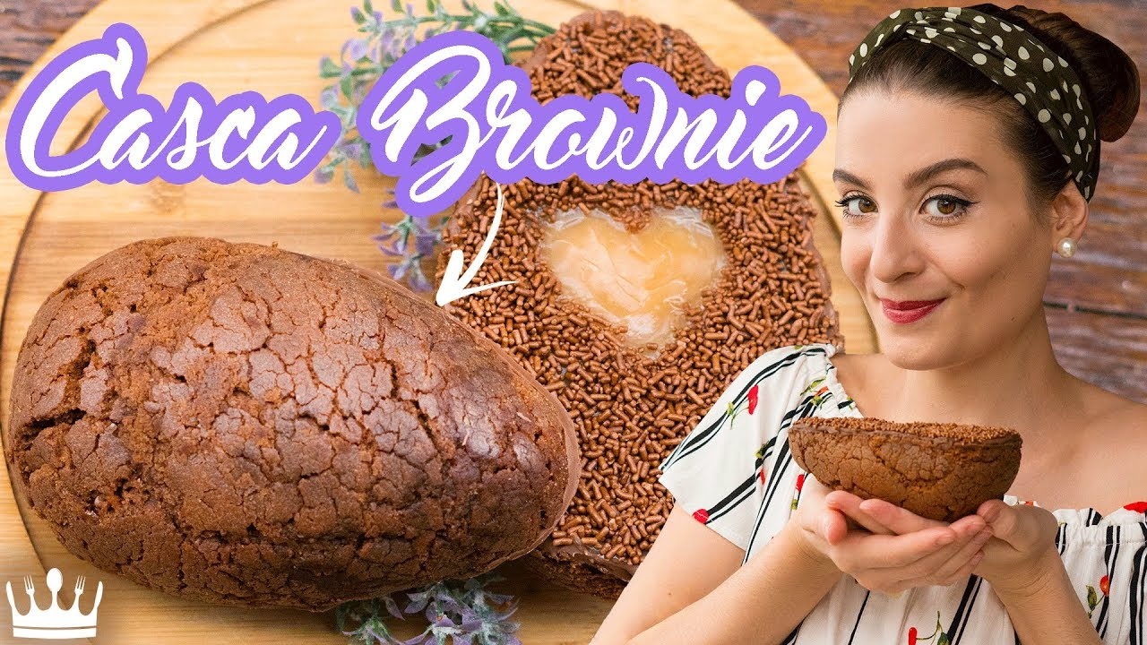 Ovo Tendência de Páscoa com Casca de Brownie