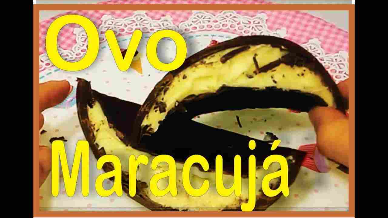 Passo a Passo - Ovo de Páscoa Trufado de Maracujá