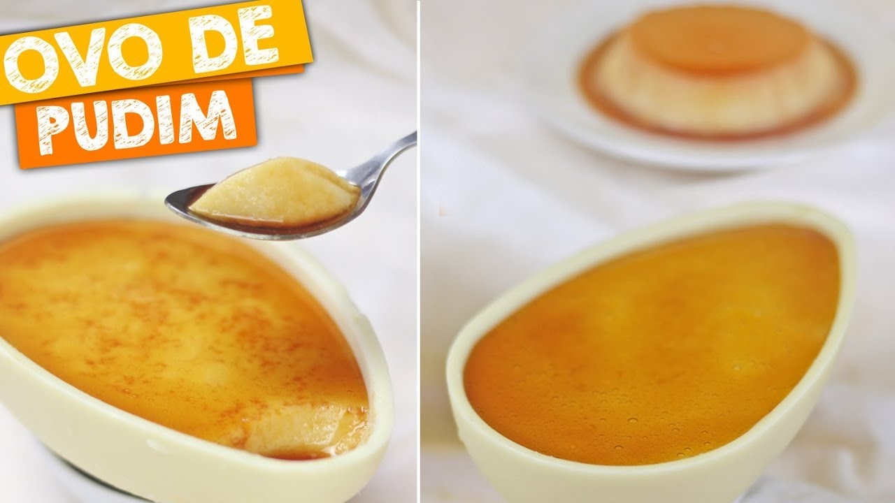 Ovo de Páscoa Recheado com Pudim para o Faça e Venda