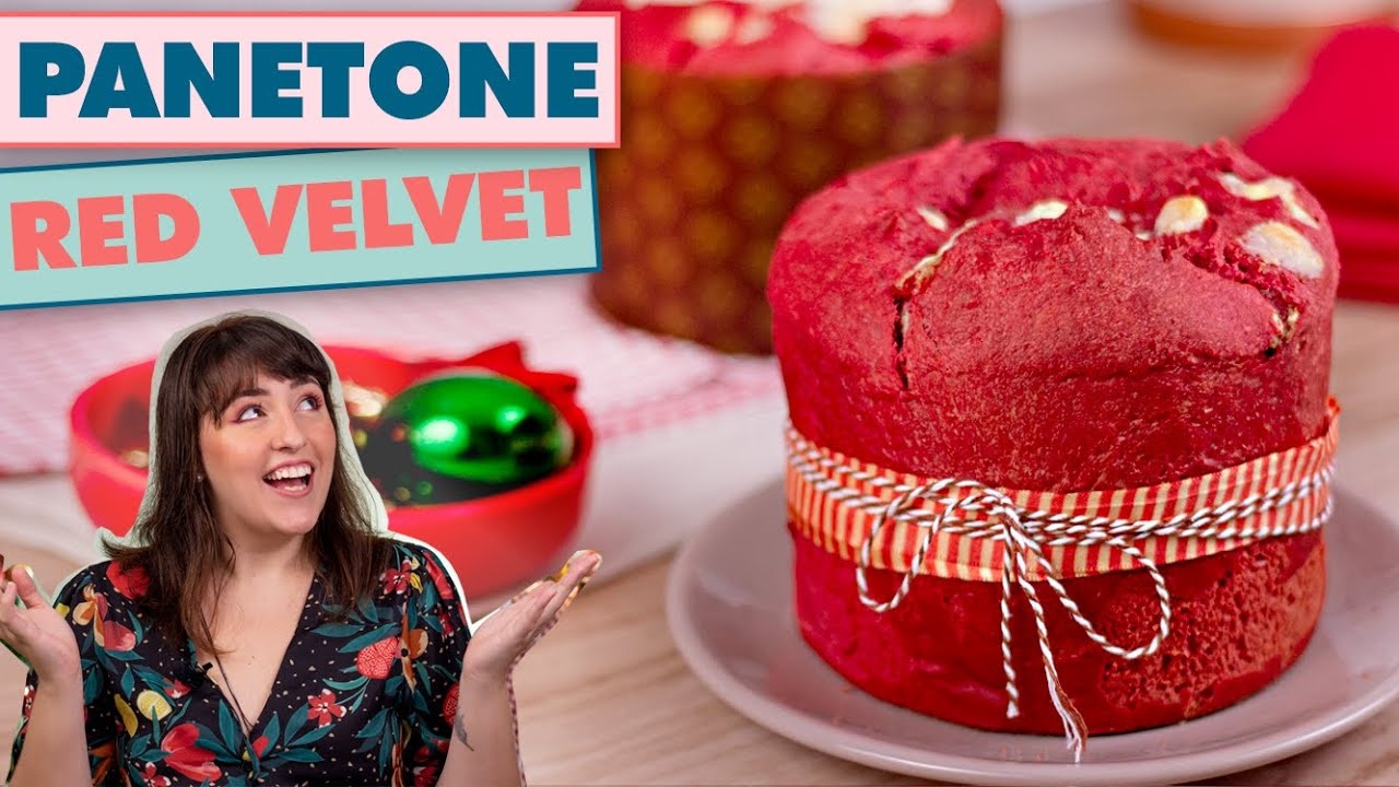 Panetone Red Velvet Recheado Famoso! Especial de Natal