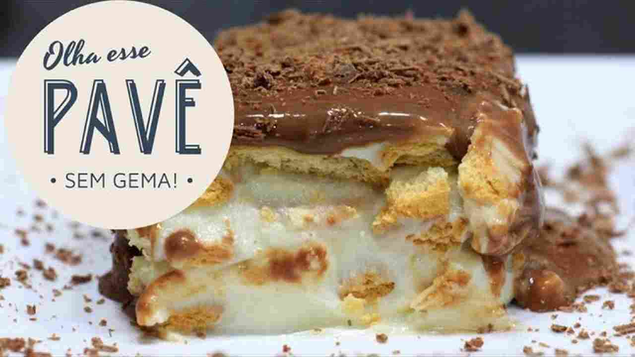 Pavê de Biscoito Simples, Fácil e sem a Gema!!!