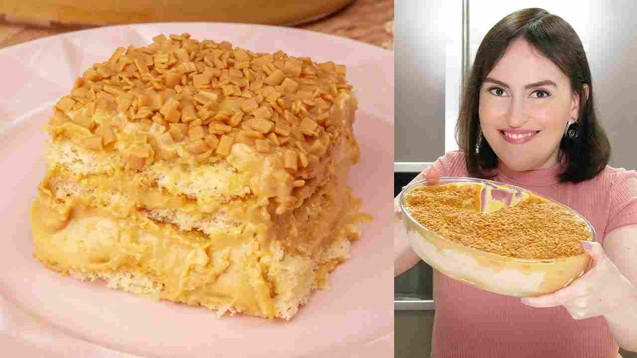 Pavê de Doce de Leite Só 5 Ingredientes Não Vai ao Fogo Fácil