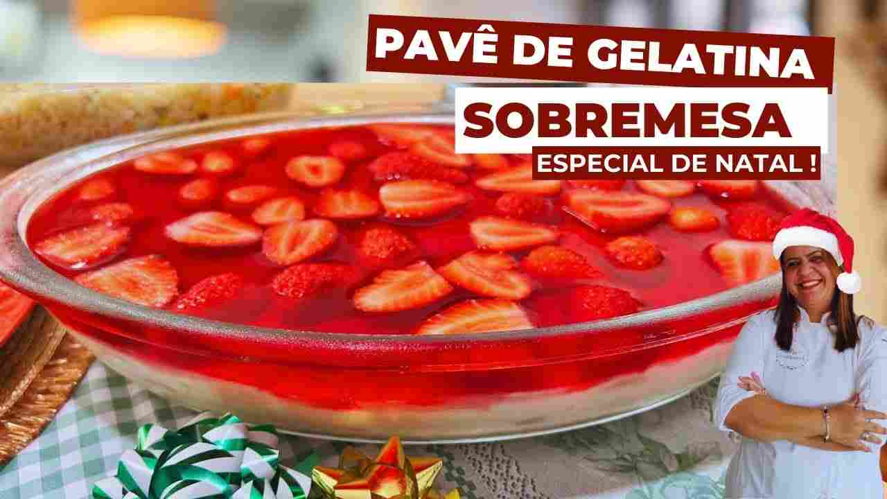 Pavê de Gelatina - Sobremesa Especial de Natal