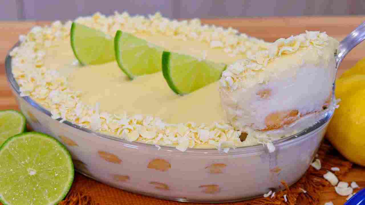 Pavê de Limão Super Cremoso e Fácil que Não Vai ao Fogo! Pavê Simples de Liquidificador