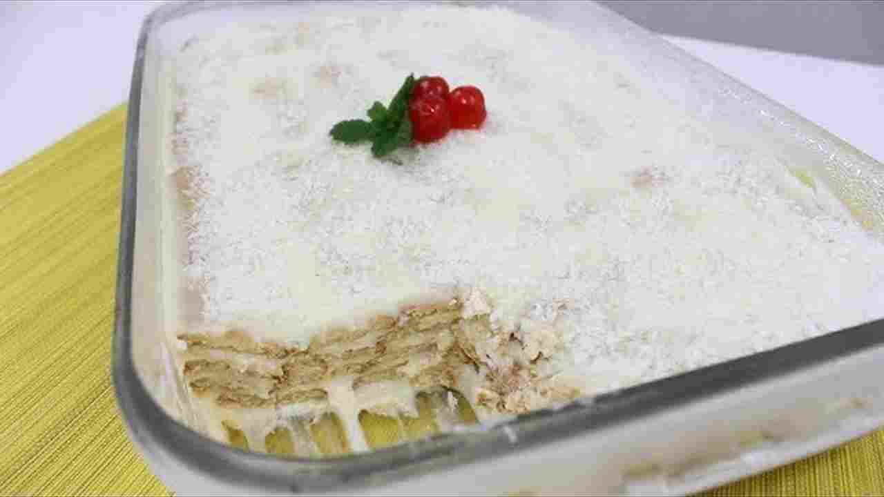 Pavê Simples de Leite Condensado com Bolacha Maizena