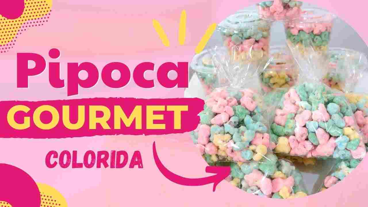 Como Fazer Pipoca Gourmet de Ninho Pipoca Colorida