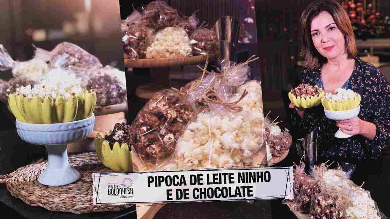 Pipoca Gourmet de Chocolate e Leite Ninho