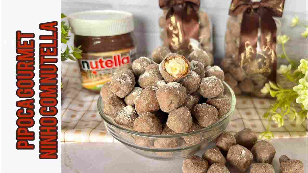 Pipoca Profissional de Ninho com Nutella