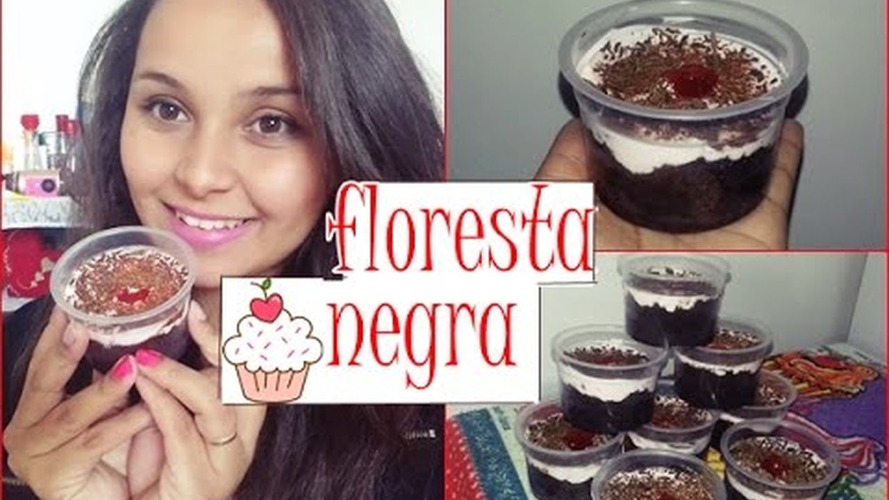 Receita Bolo no Pote Floresta Negra para Surpreender
