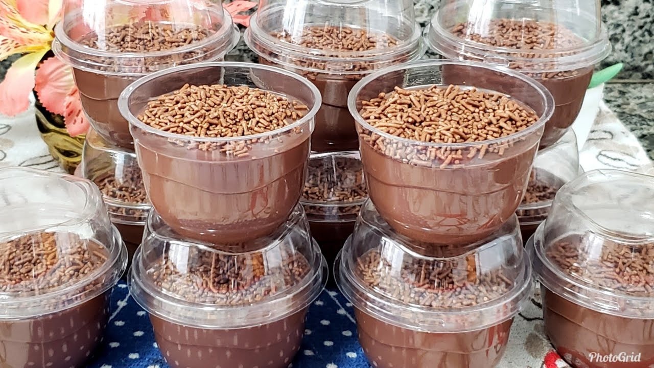 Quando Preciso de Dinheiro Faço Ela, É Infalível! Sobremesa no Pote Brigadeiro Cremoso