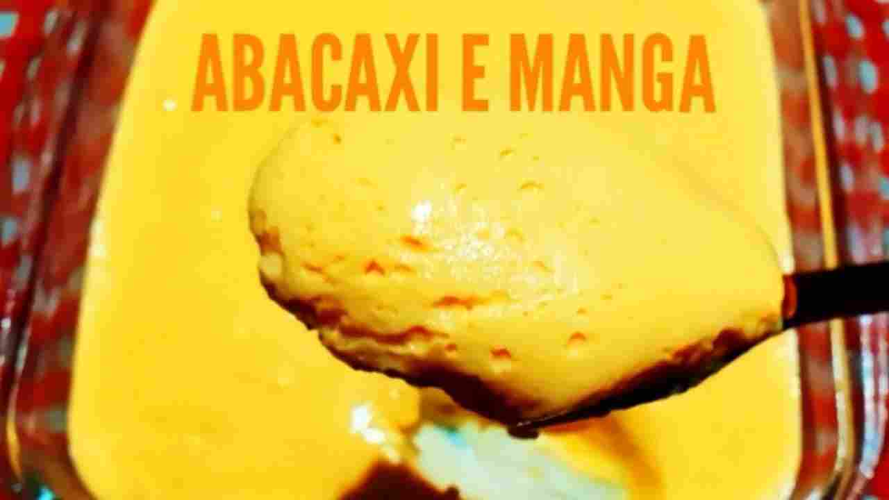 Sobremesa de Abacaxi e Manga - Apenas 3 Ingredientes Canal Doces Receitas