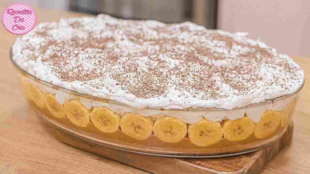 Torta Banoffee de Travessa Fácil de Fazer e Deliciosa Demais !!! Receitas da Cris