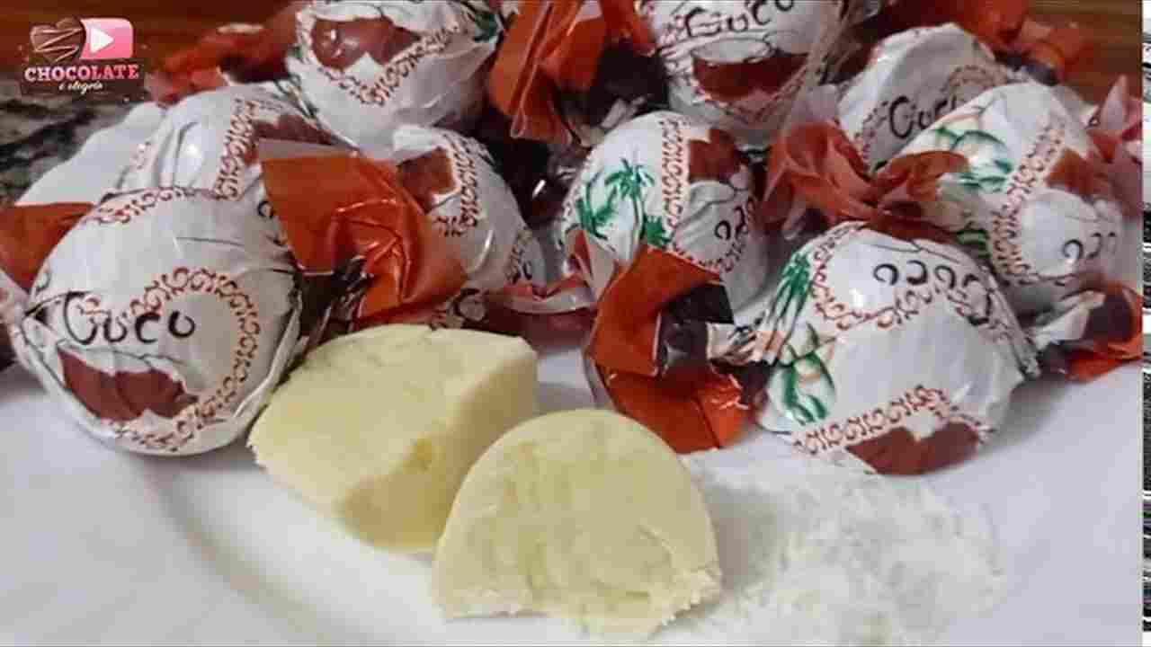 Trufa de Coco com Chocolate Branco