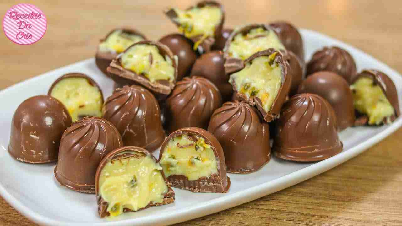 Trufas caseiras de maracujá