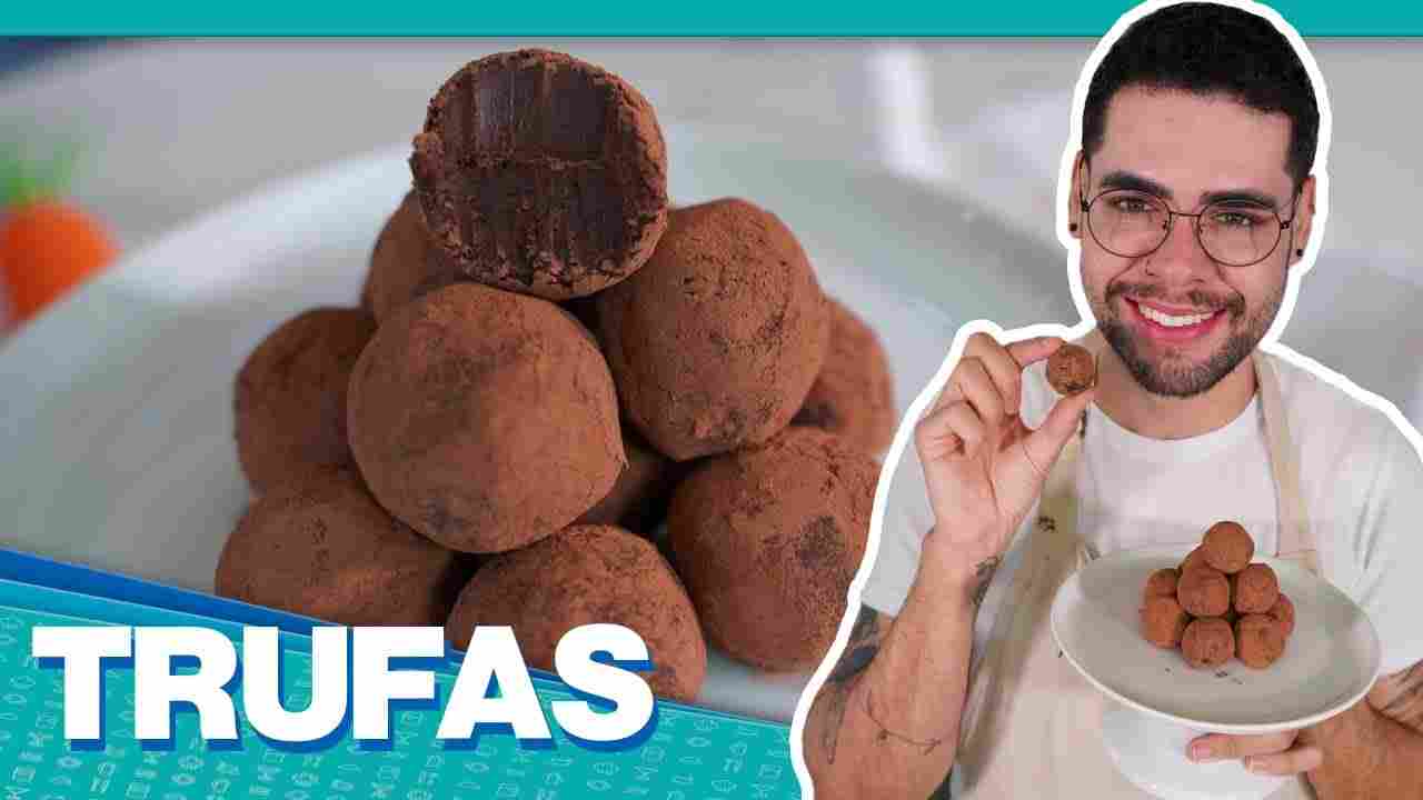 Como Fazer Trufas de Chocolate com Apenas 3 Ingredientes Fácil e Rápida