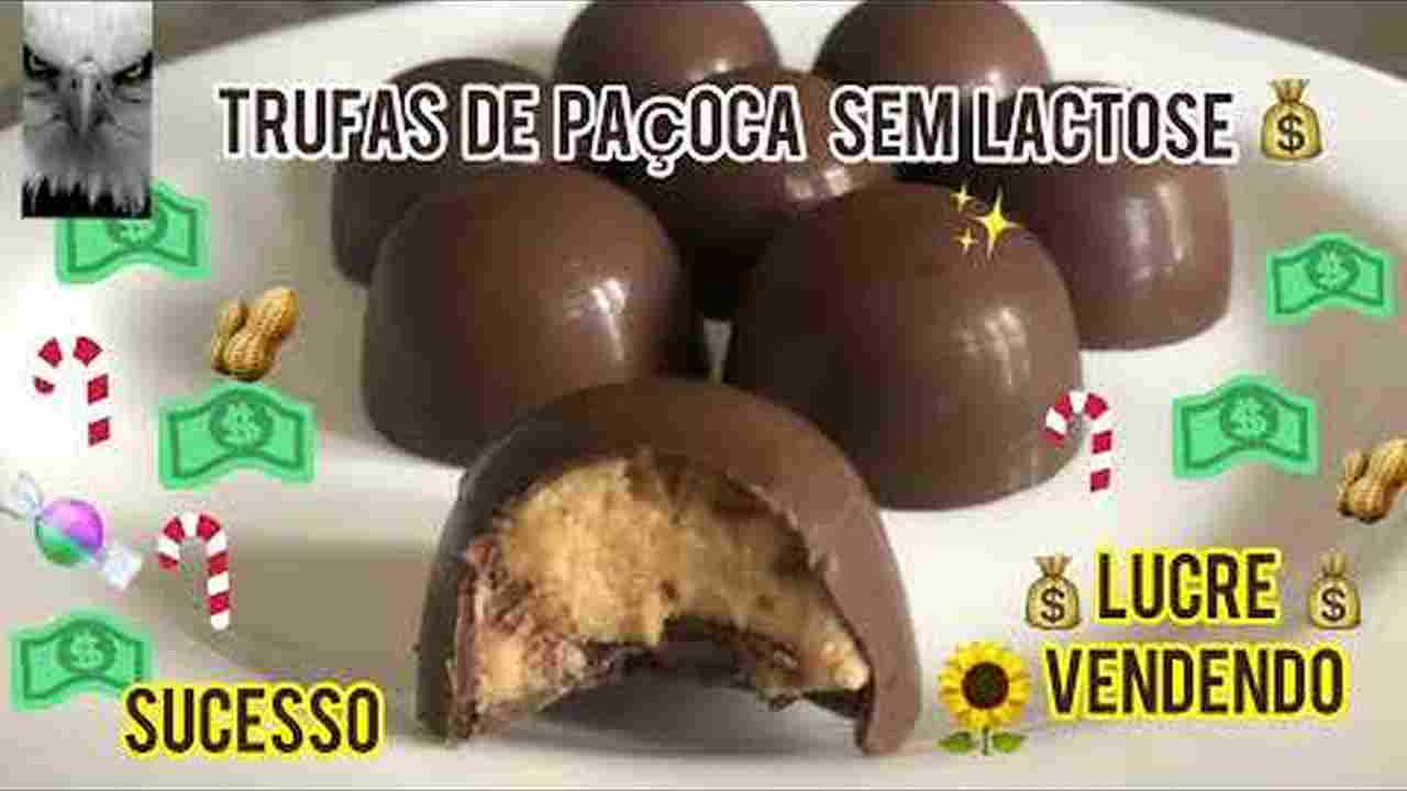 Trufas de Paçoca sem Lactose Lucre Faça para Vender : Renda Extra